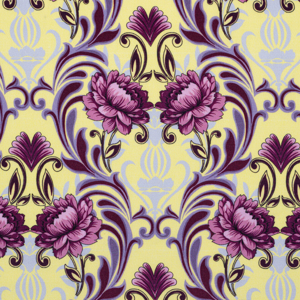SATIN BELLE PURPLE YELLOW
