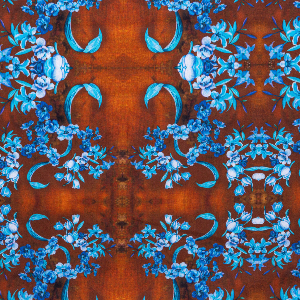 ORCHARD MANTEL BLUE BROWN