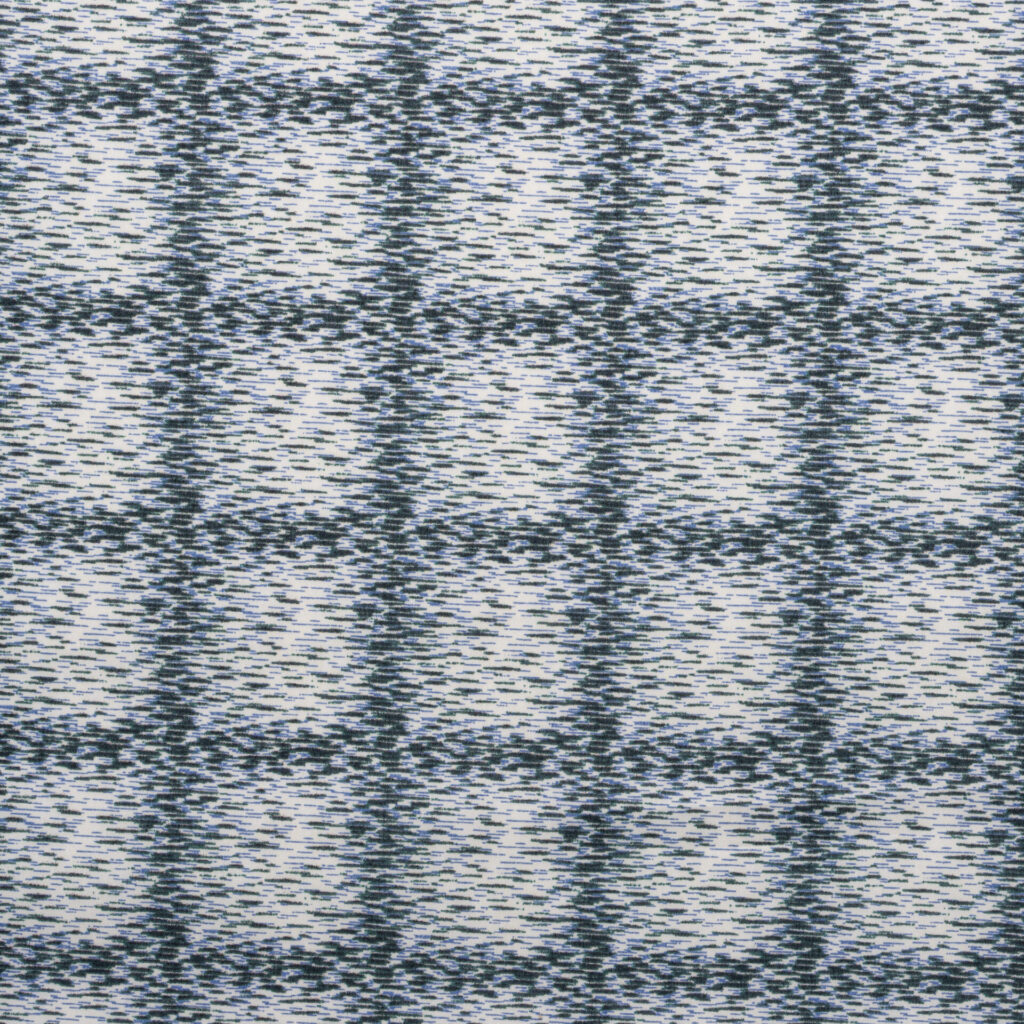 SEASONAL ABSTRACT CHECK BLUE BLACK