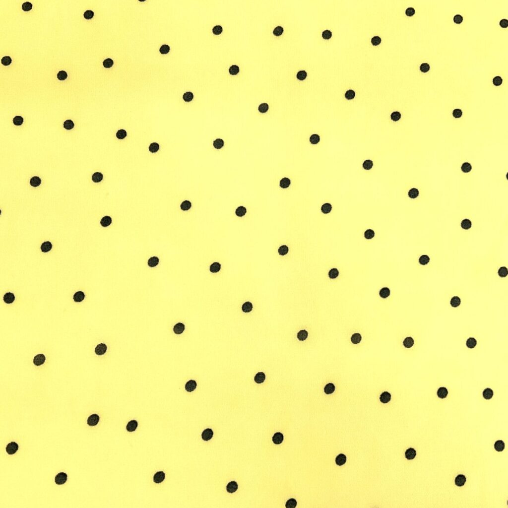 A POLY CREPE DOT YELLOW IMG_6380