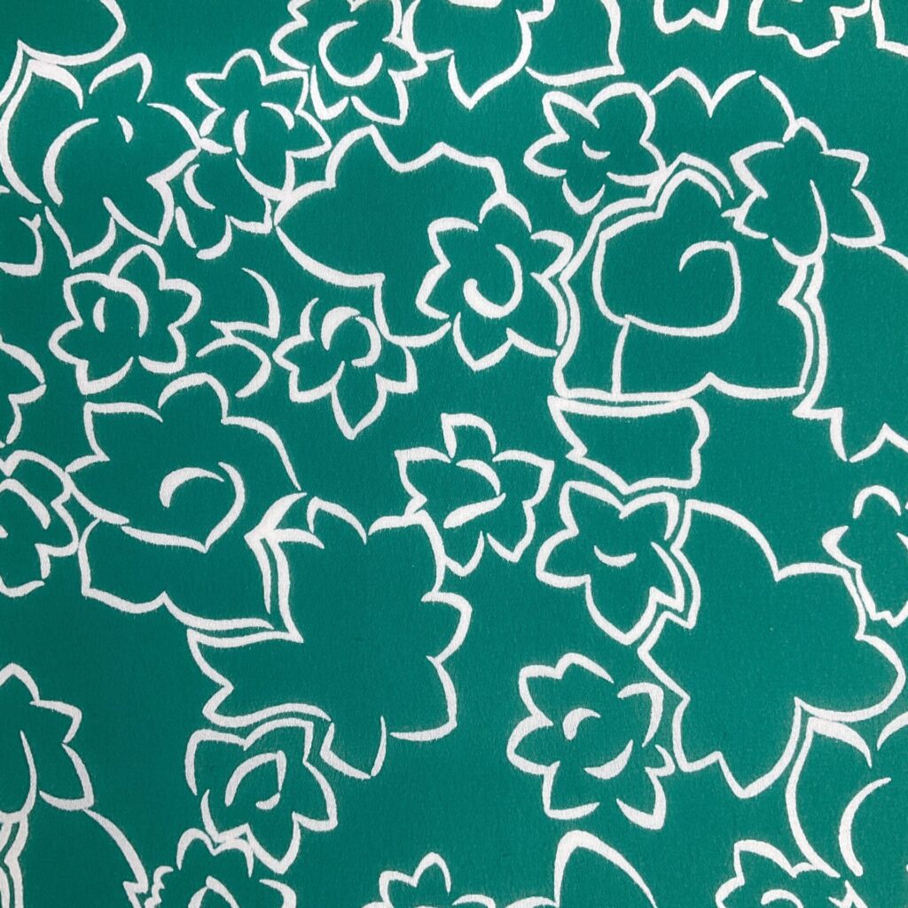 A POLY CREPE FLOUNCE GREEN IMG_6392