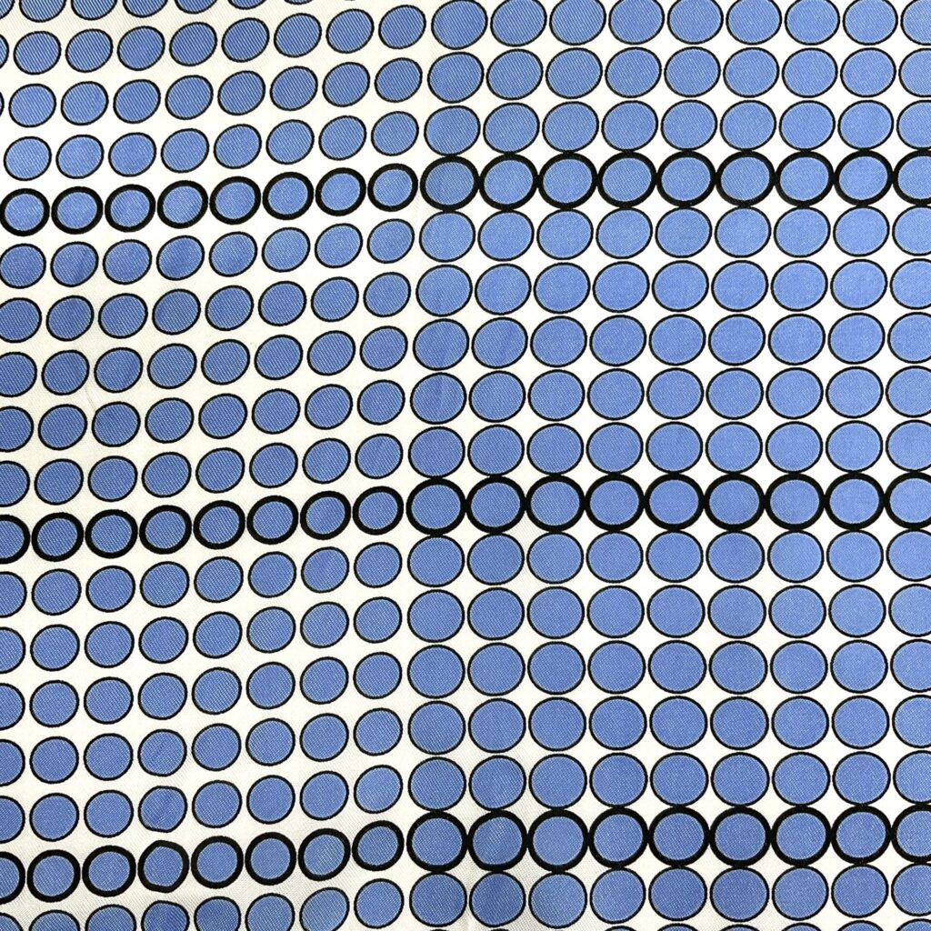 A POLY SATIN DOT BLUE IMG_6467